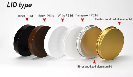 Kosmetyczny przezroczysty plastikowy słoik PET 300g z czarną pokrywką